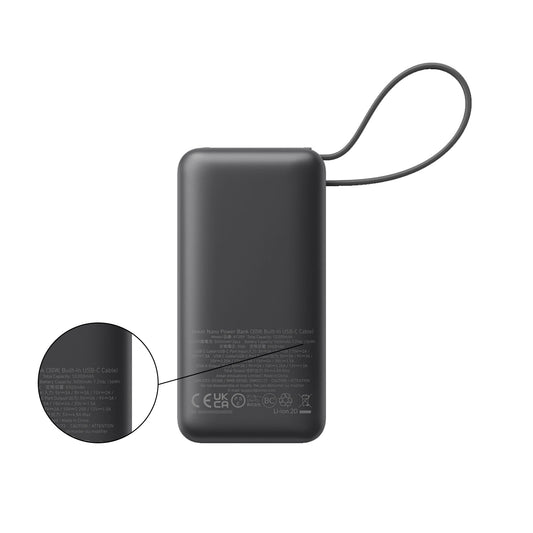 Anker Nano Power Bank (30W, Built-In USB-C Cable) 10000mAh 30W PD 行動電源