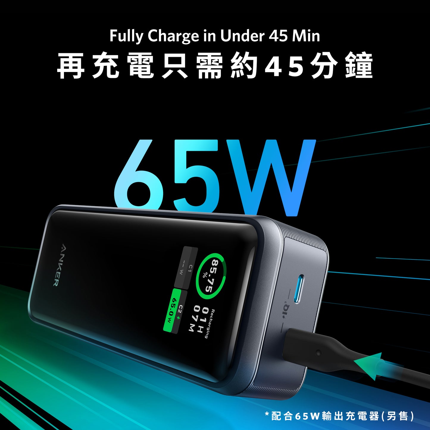 Anker Prime 12,000mAh Power Bank (130W)
