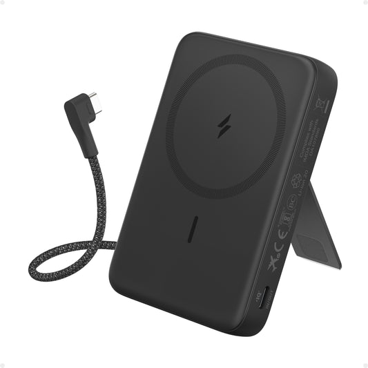 Anker Zolo Power Bank (10K, Magnetic, Built-In USB-C Cable) 磁吸無線充電行動電源