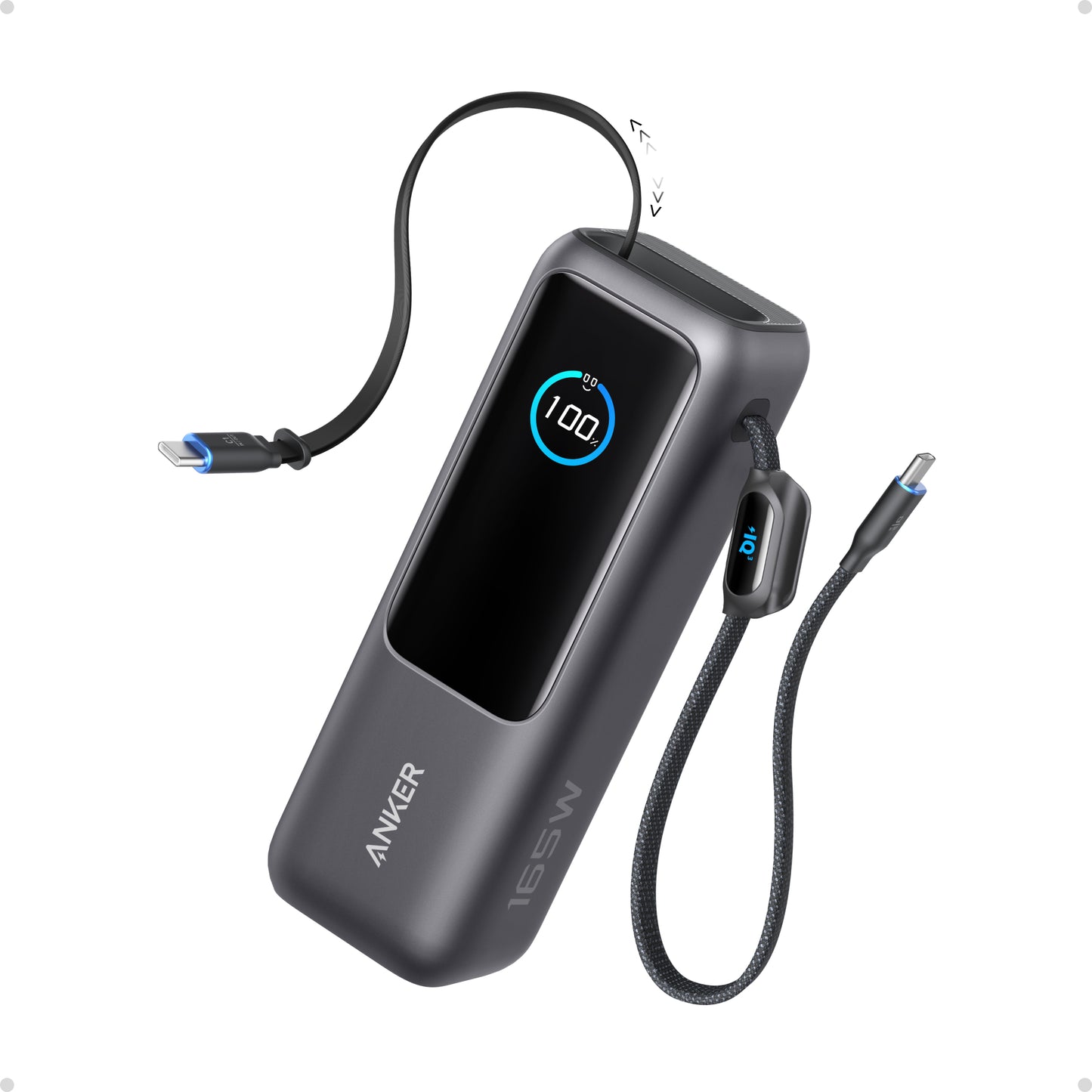 Anker Power Bank (25K, 165W, Built-In and Retractable Cables) 100W PD 行動電源