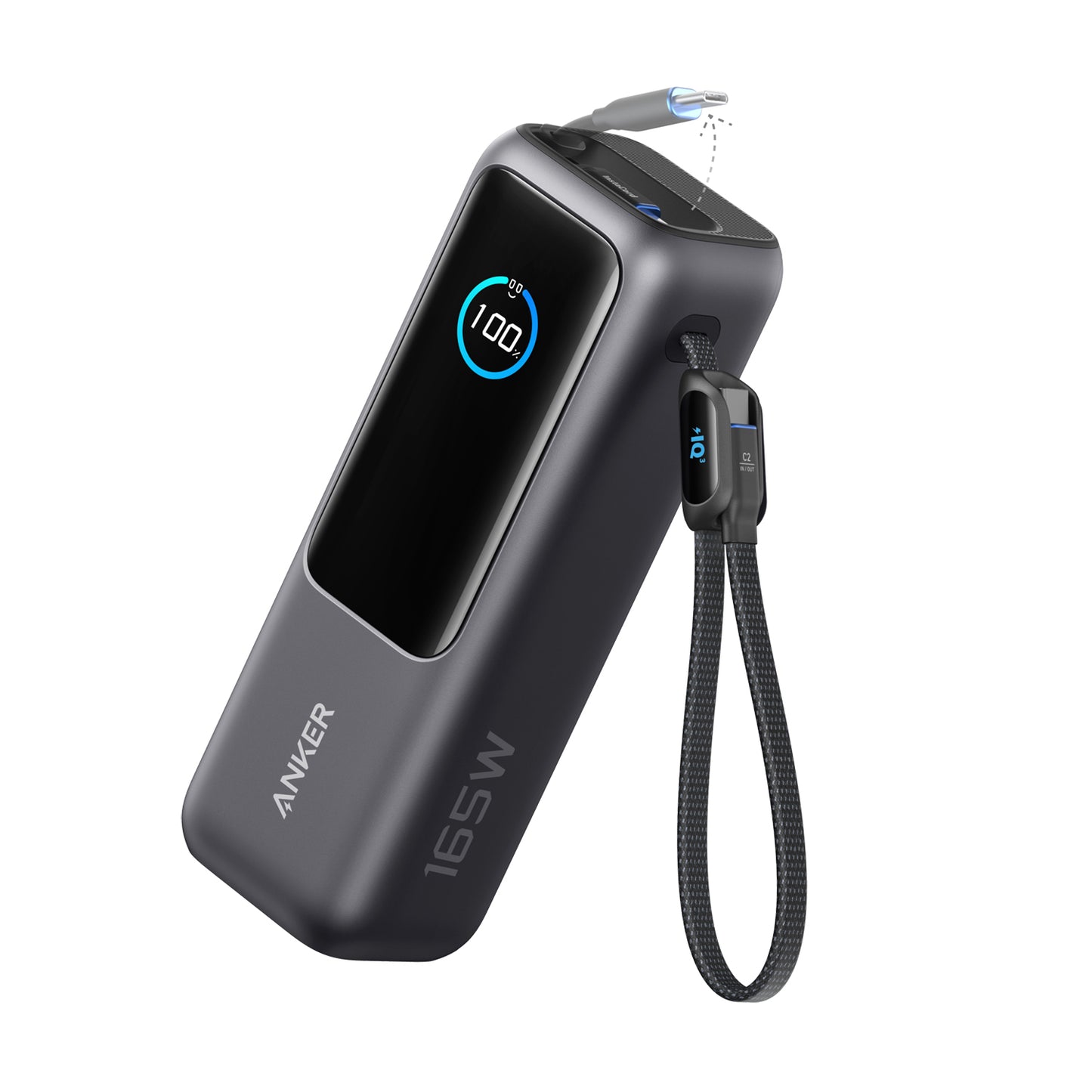 Anker Power Bank (25K, 165W, Built-In and Retractable Cables) 100W PD 行動電源