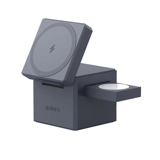 Anker MagGo Wireless Charging Station (15W, Foldable 3-in-1)