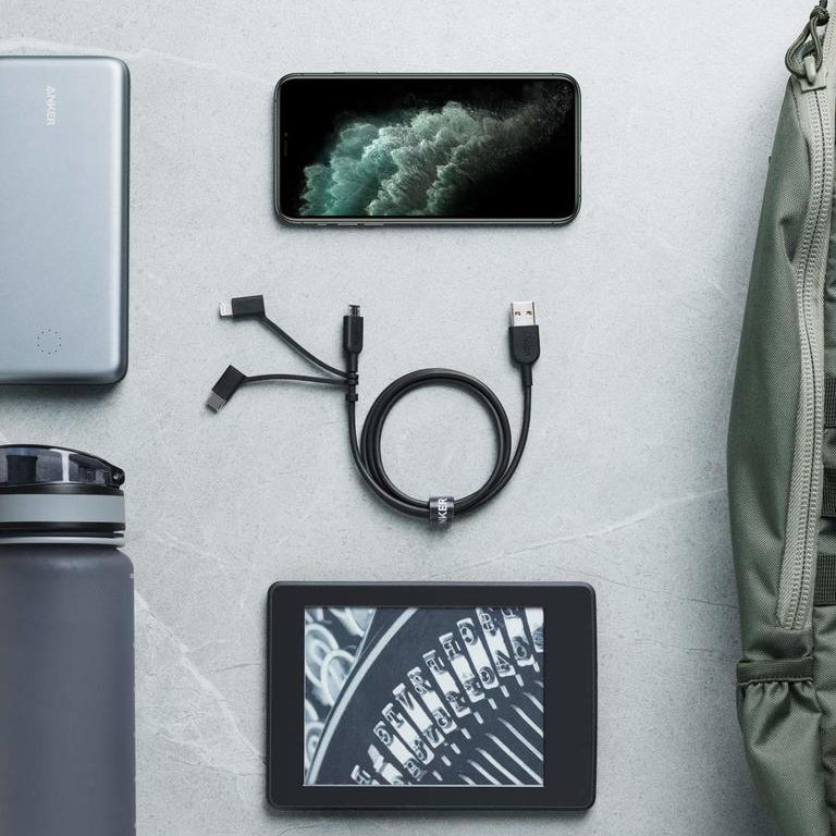 Anker PowerLine II 3-in-1 充電線 0.9米