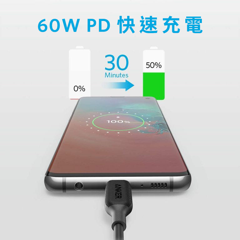 Anker PowerLine III USB-C - USB-C 充電線