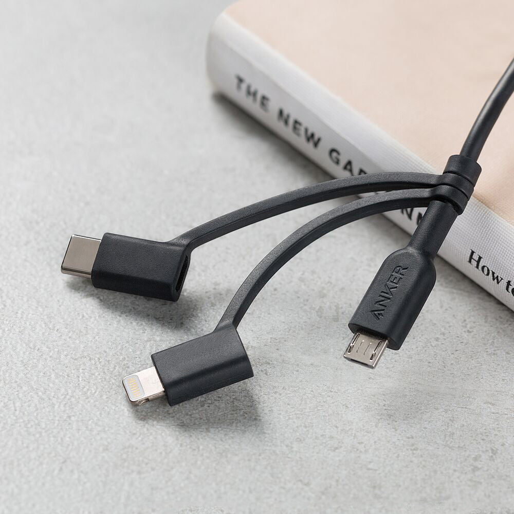 Anker PowerLine II 3-in-1 充電線 0.9米