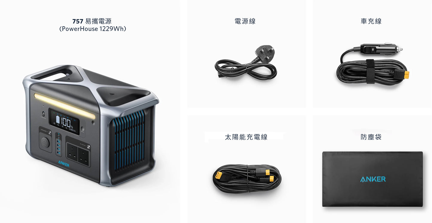 Anker 757 易攜電源 (PowerHouse 1229Wh)