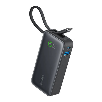 Anker Nano Power Bank (30W, Built-In USB-C Cable) 10000mAh 30W PD 行動電源