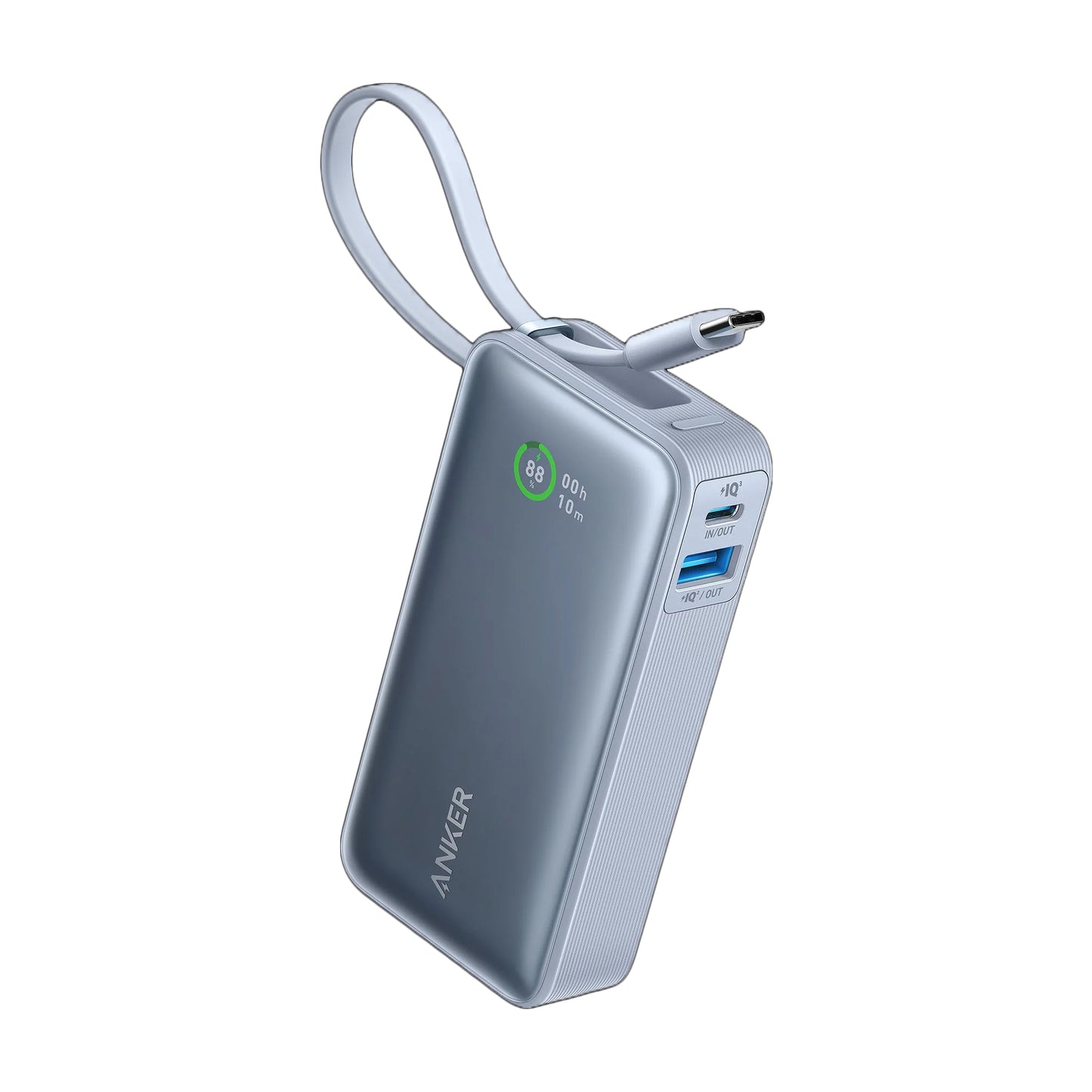 Anker Nano Power Bank (30W, Built-In USB-C Cable) 10000mAh 30W PD 行動電源