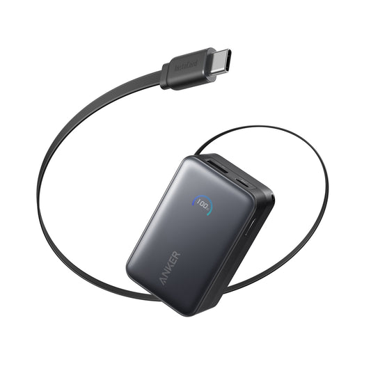 Anker Nano Power Bank (10K, 45W, Built-In Retractable USB-C Cable) 10000mAh 行動電源