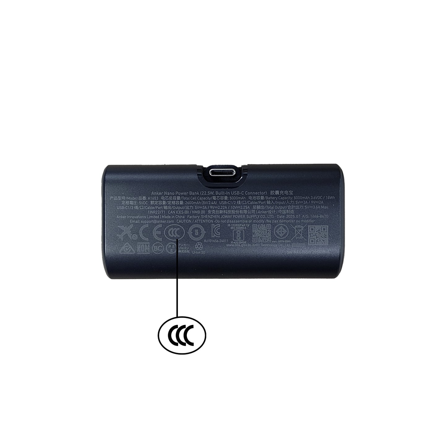 Anker Nano Power Bank (22.5W, Built-In USB-C Connector)