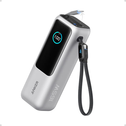 Anker Power Bank (25K, 165W, Built-In and Retractable Cables) 100W PD 行動電源