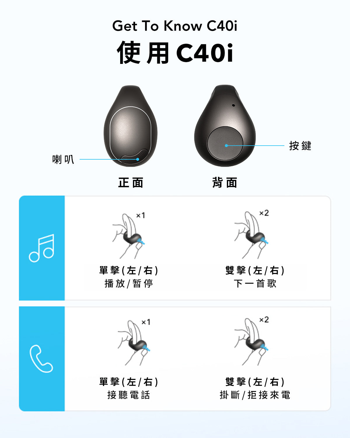 soundcore C40i 開放式真無線藍牙耳夾