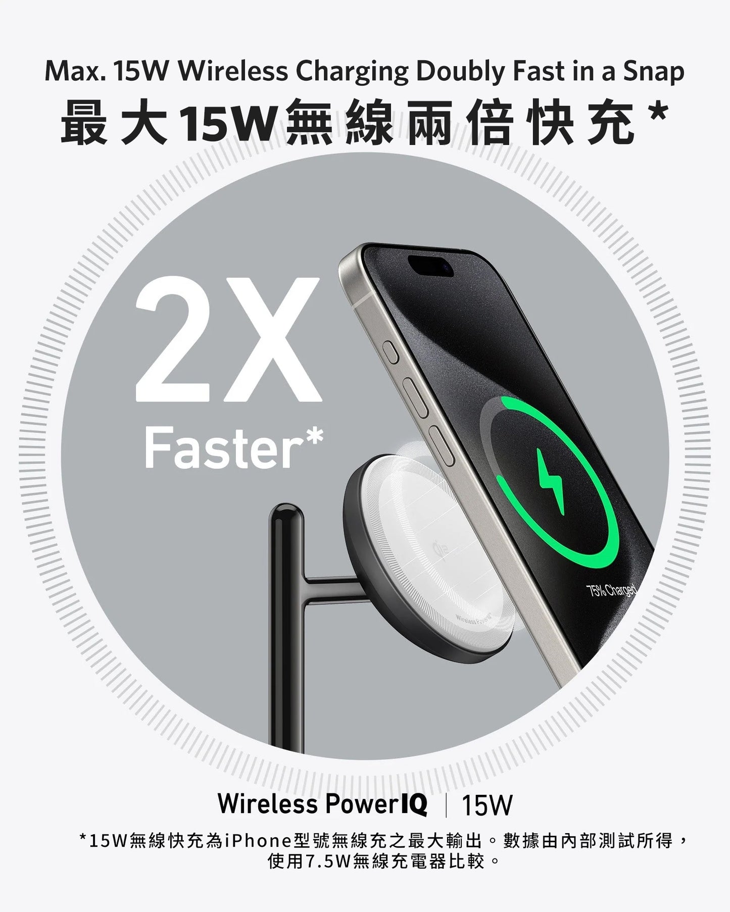 Anker MagGo Wireless Charging Station (3-in-1 Stand) Qi2 三合一無線充電器