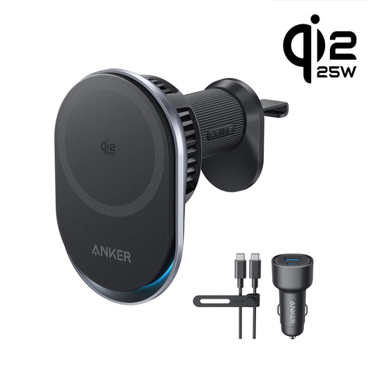 Anker Prime Wireless Car Charger (MagGo, AirCool, Pad) QI2 25W 磁吸充電車用支架