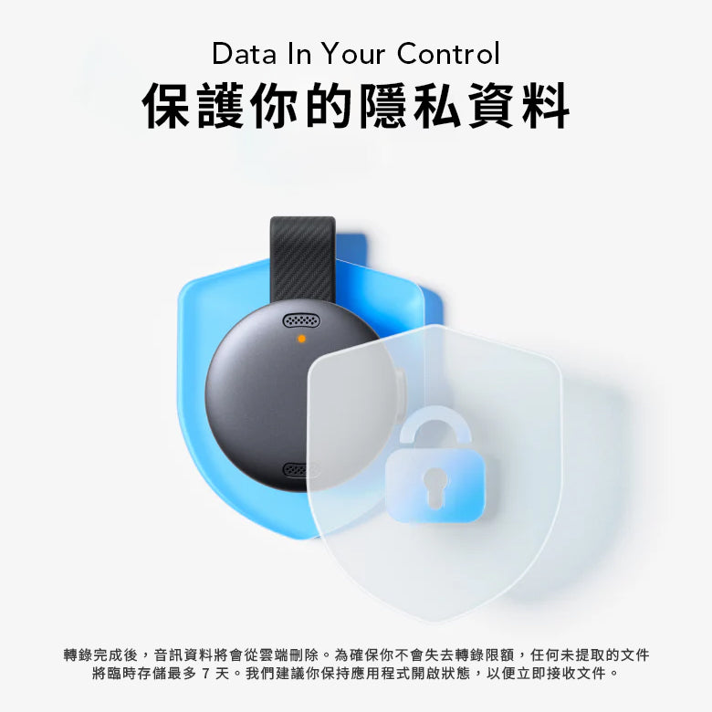 soundcore Work 硬幣尺寸 AI 智能錄音機
