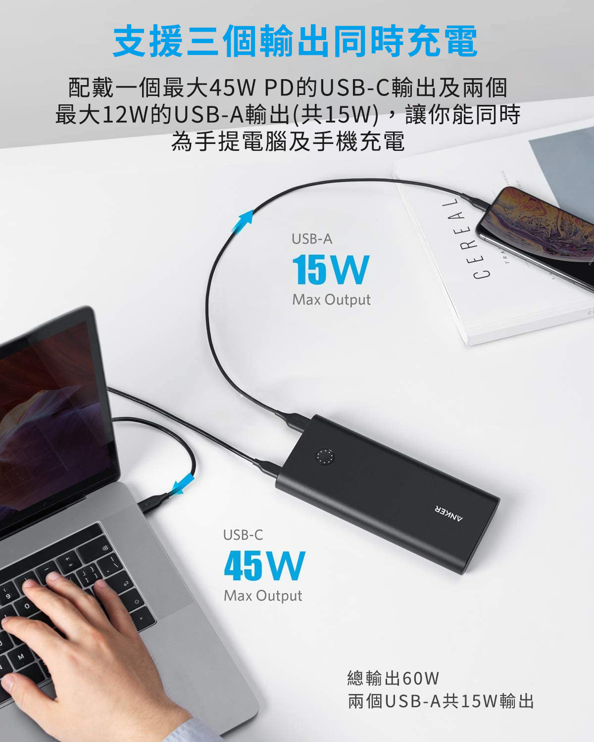 Anker PowerCore+ 26800 PD Power Bank Speed Combo 行動電源